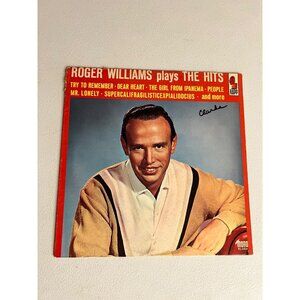 Roger Williams Plays The Hits Vinyl LP Mono KL-1414 1960s Pop Easy Listening